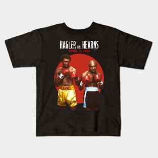 HOT!!! Hagler vs Hearns Boxing 1985 Kids T-Shirt